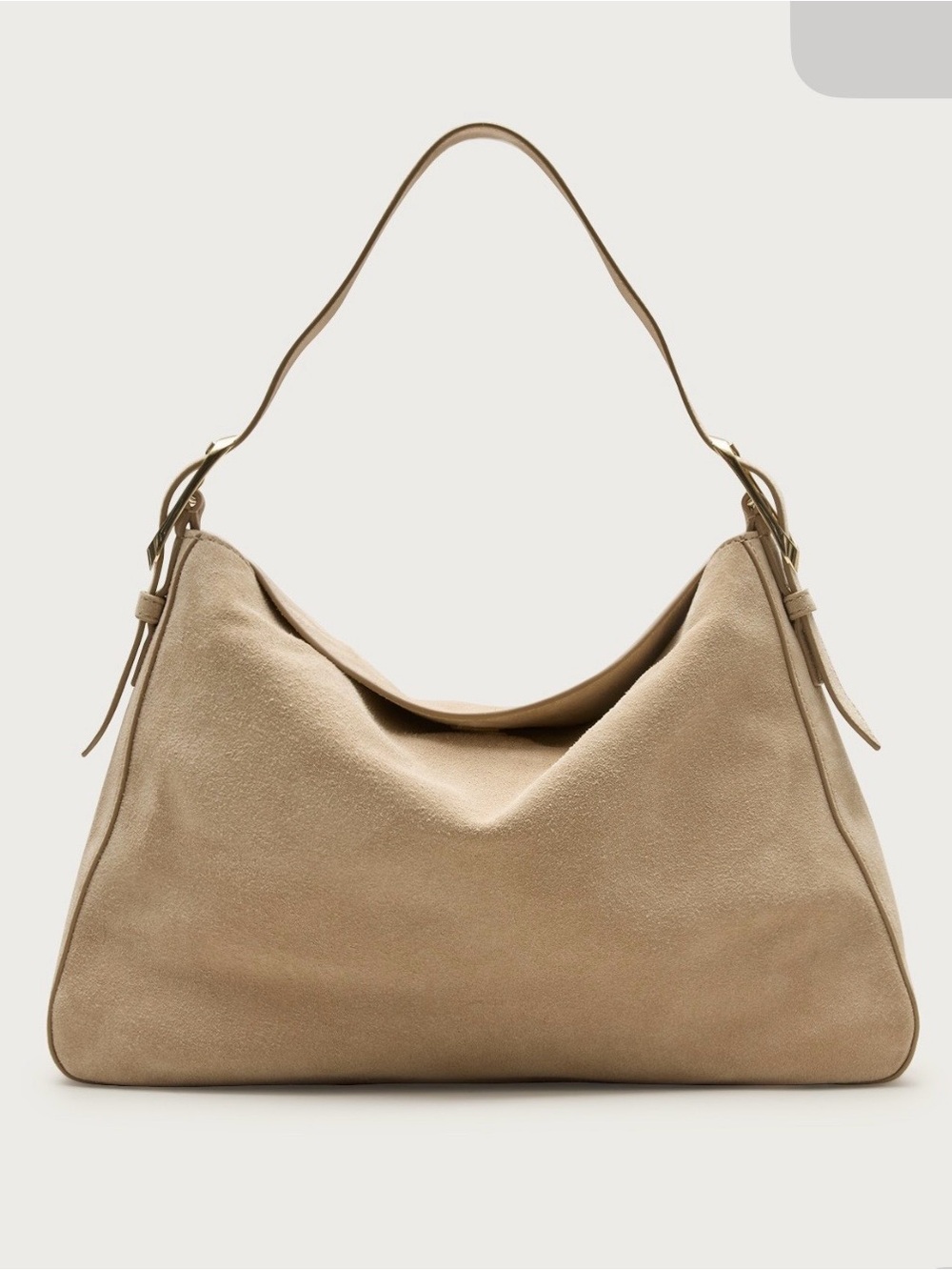 NWT J.Crew Berkeley Large shoulder bag in suede - Hot Desert (Khaki)